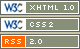 pages valides XHTML et CSS2